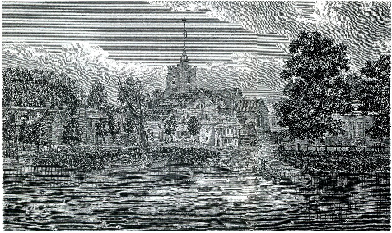 Rytina St Nicholas Church Chiswick od Schnebbelie 1807 od Jacob Schnebbelie