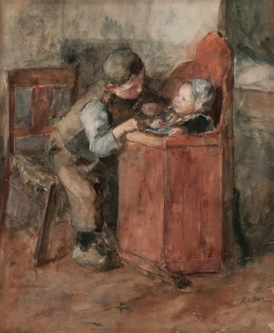 Bratrská láska (wc na papíře) od Jacob Simon Kever