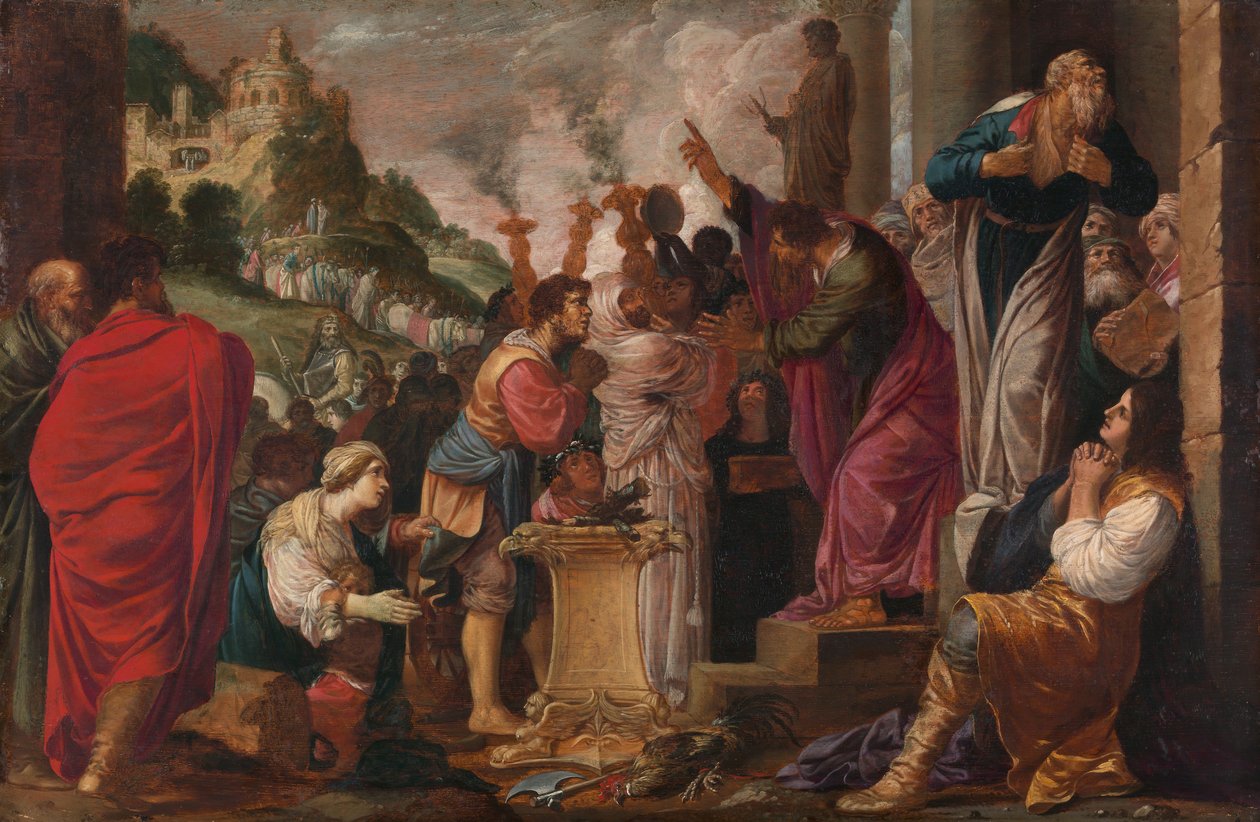 Pavla a Barnabáše v Lystře. od Jacob Symonsz. Pynas