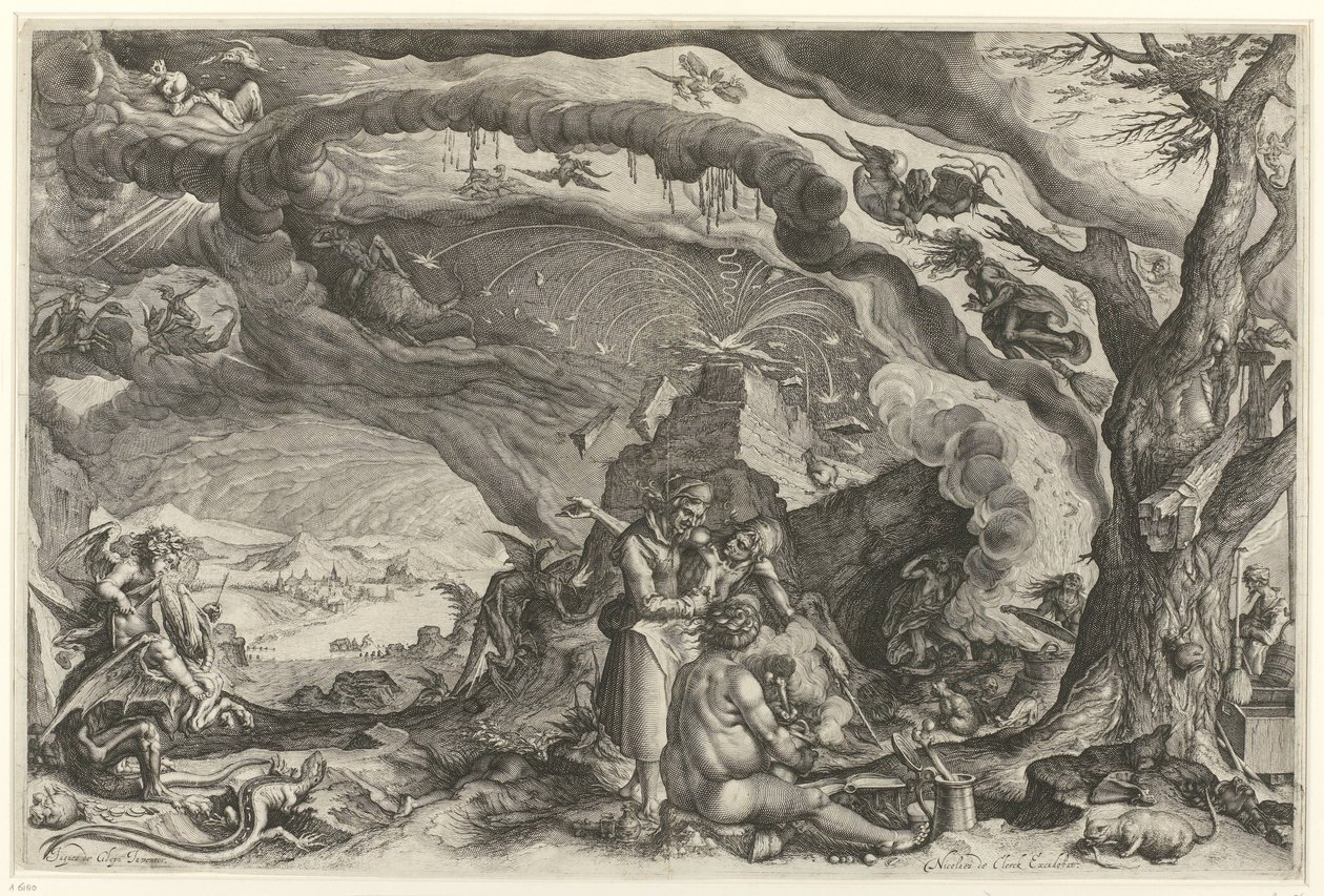 Čarodějnický sabat od Jacob de Gheyn (II) (attributed to workshop of)