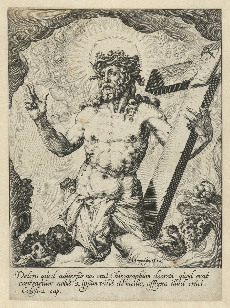 Kristus jako muž bolesti od Jacob de Gheyn (II) (workshop of)