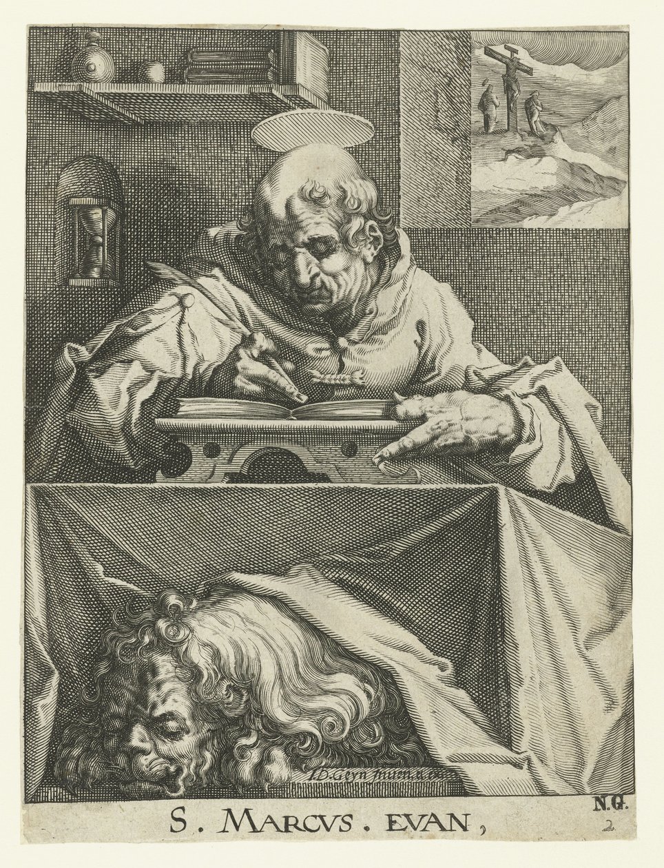 Evangelista Marek Čtyři evangelisté (název série) od Jacob de Gheyn (II) (workshop of)