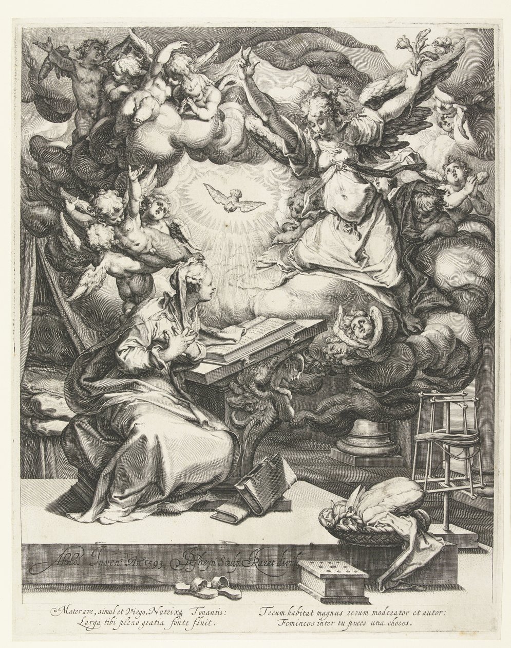 Zvěstování od Jacob de Gheyn (II)