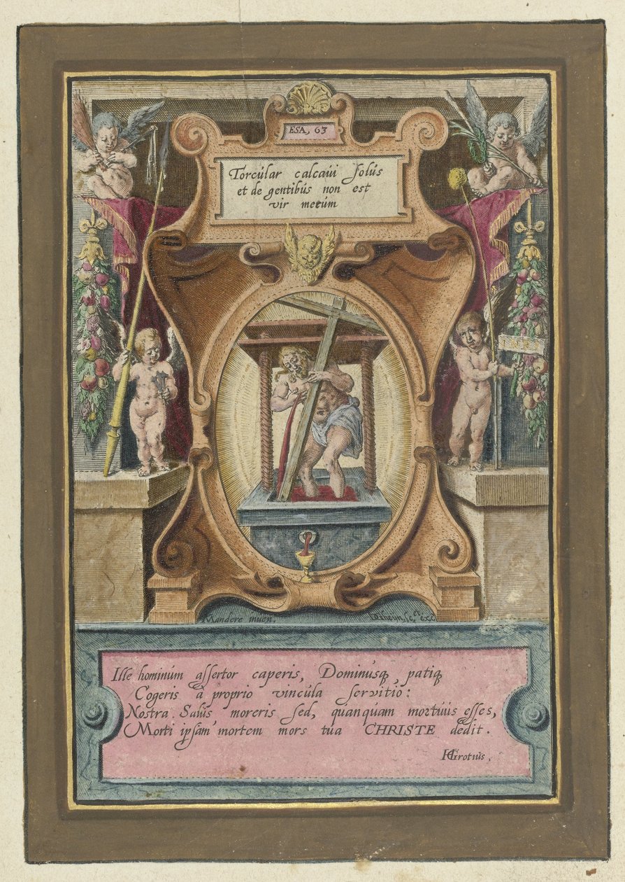 Kristus v lisu Umučení Krista (název série) od Jacob de Gheyn (II)