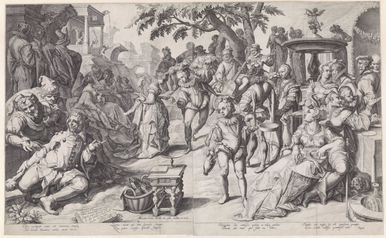 Marnotratný syn rozhazuje své peníze od Jacob de Gheyn (II)