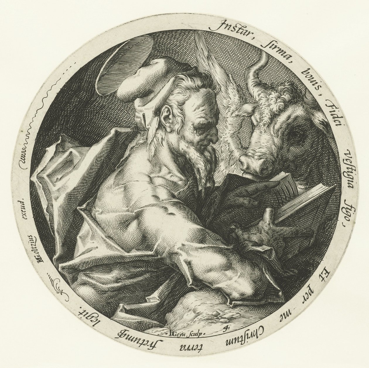 Evangelista Lukáš Čtyři evangelisté (název série) od Jacob de Gheyn (II)