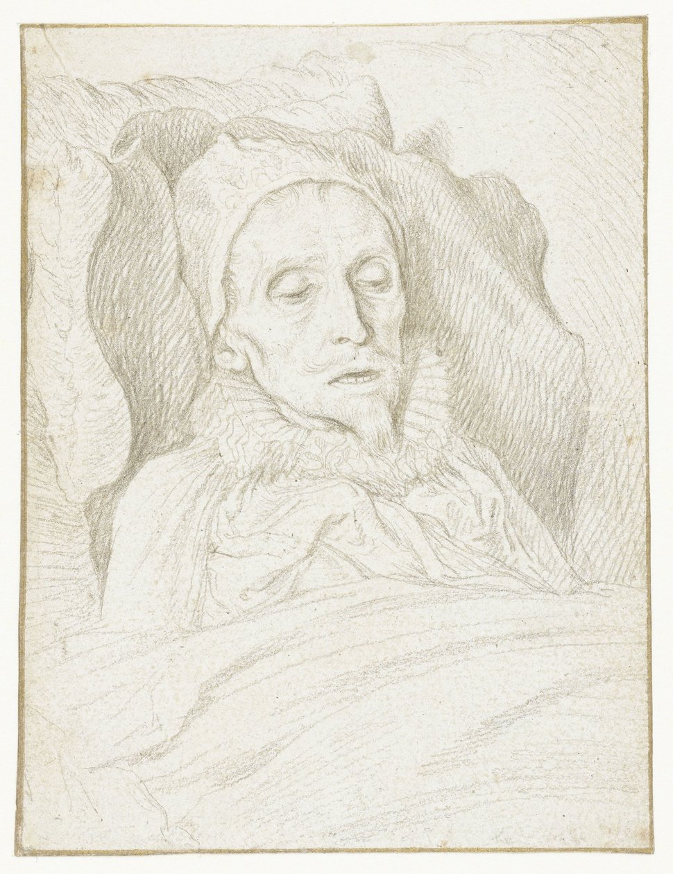 Portrét prince Maurice na smrtelné posteli od Jacob de Gheyn (II)