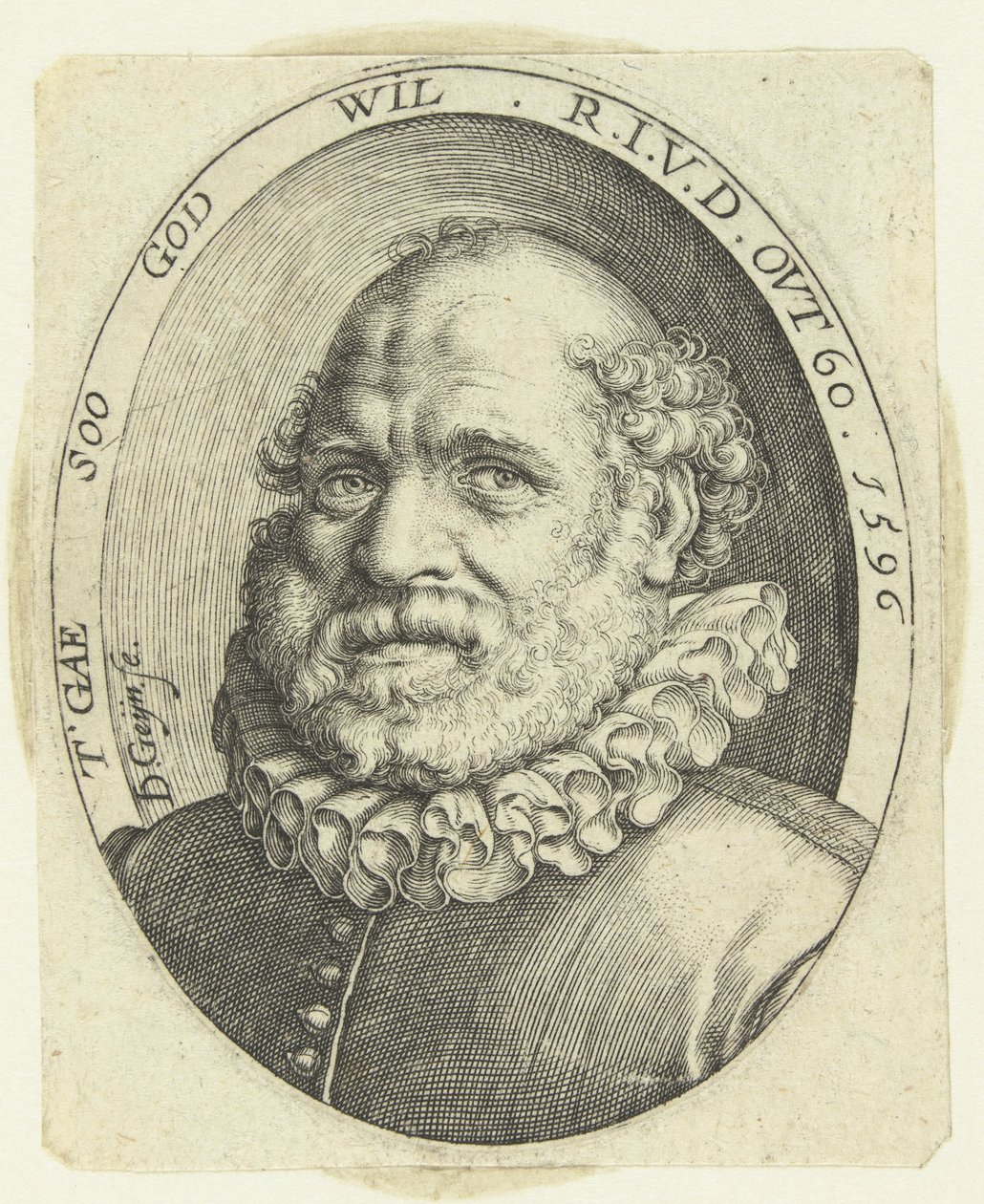 Portrét Rutgaert Jansz. ve věku 60 let od Jacob de Gheyn (II)