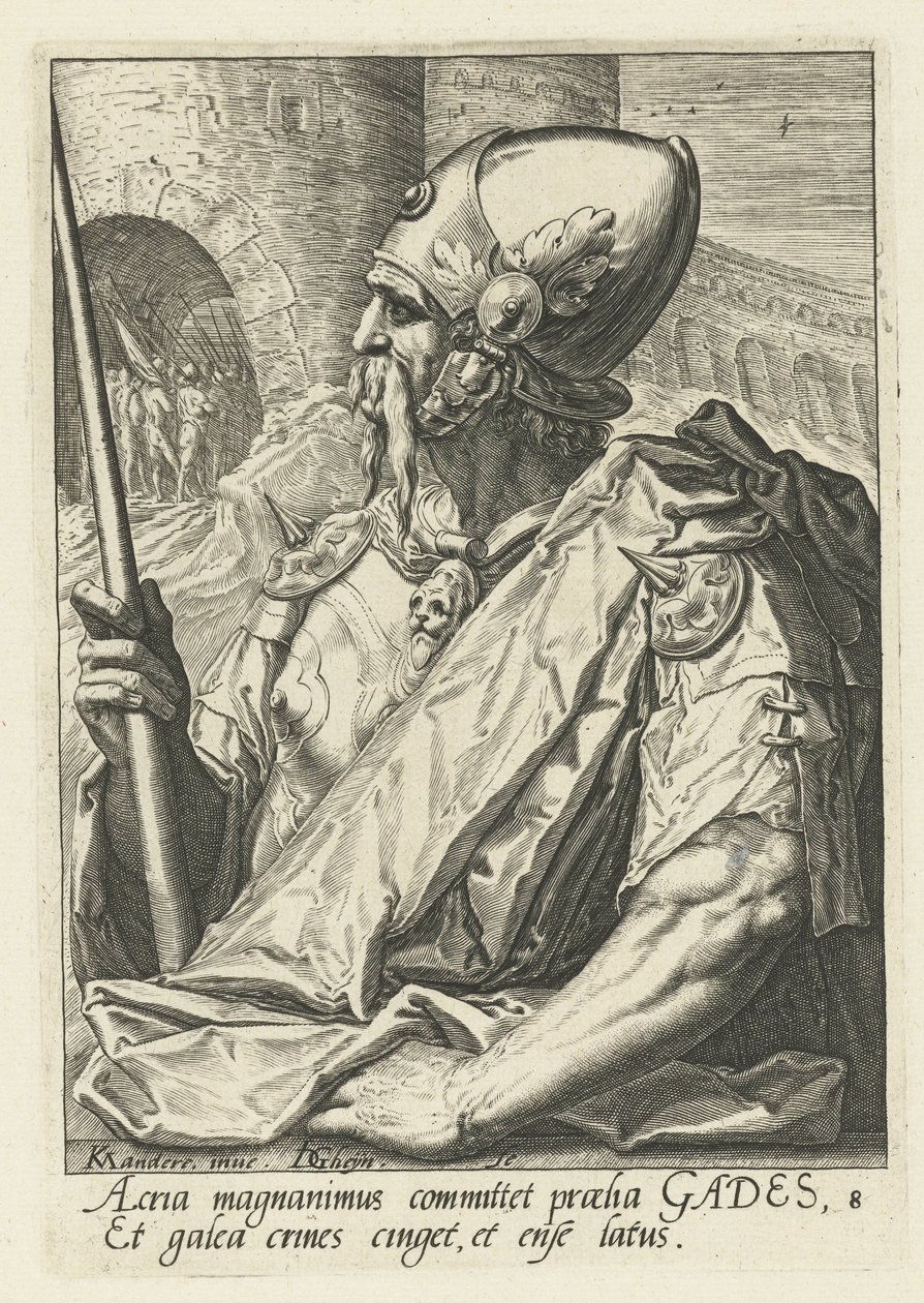 Předek Gad Předkové Izraele (název série) Dvanáct synů Jákobových (název série) od Jacob de Gheyn (II)