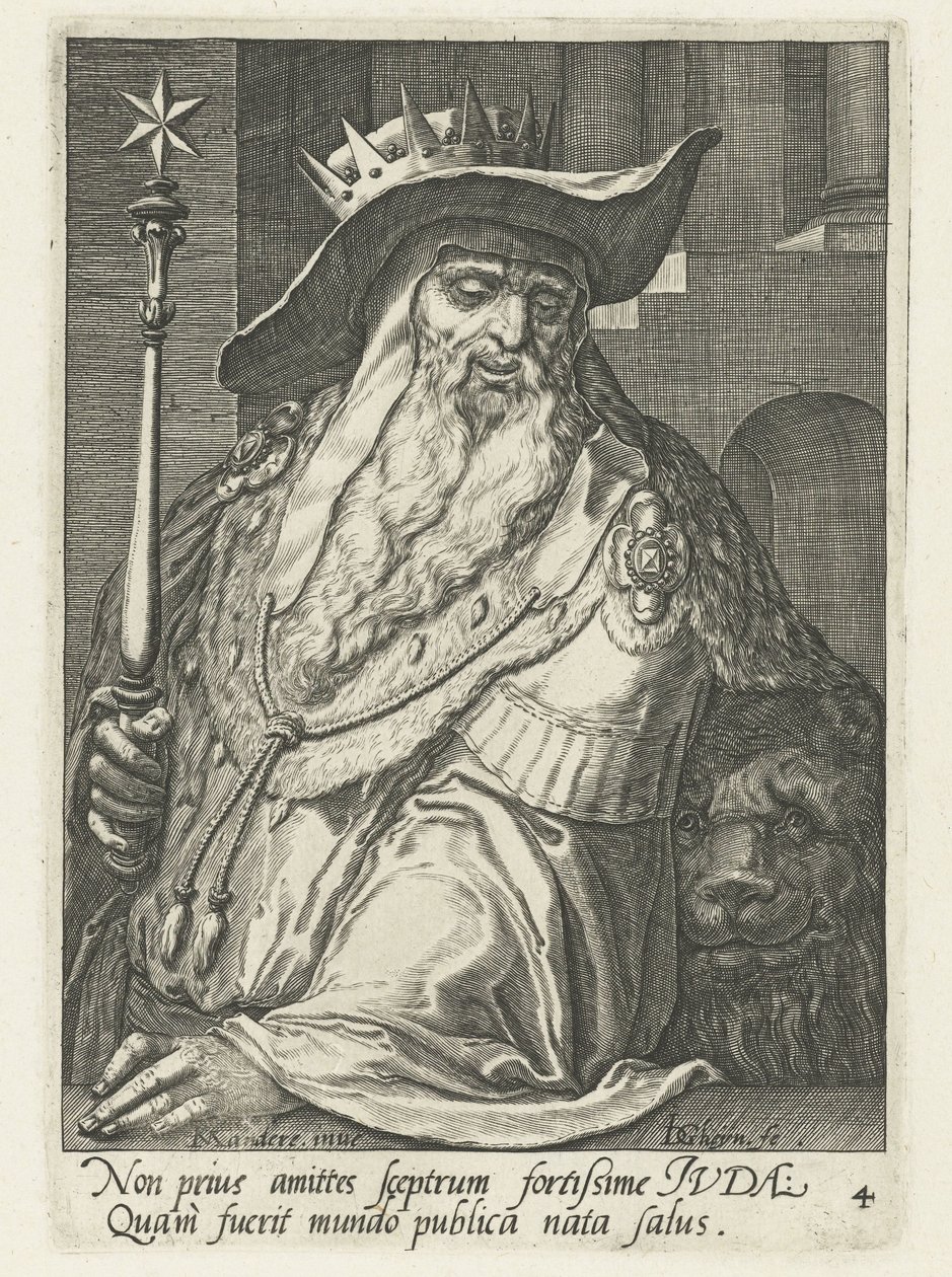 Předek Juda Předkové Izraele (název série) Dvanáct synů Jákobových (název série) od Jacob de Gheyn (II)