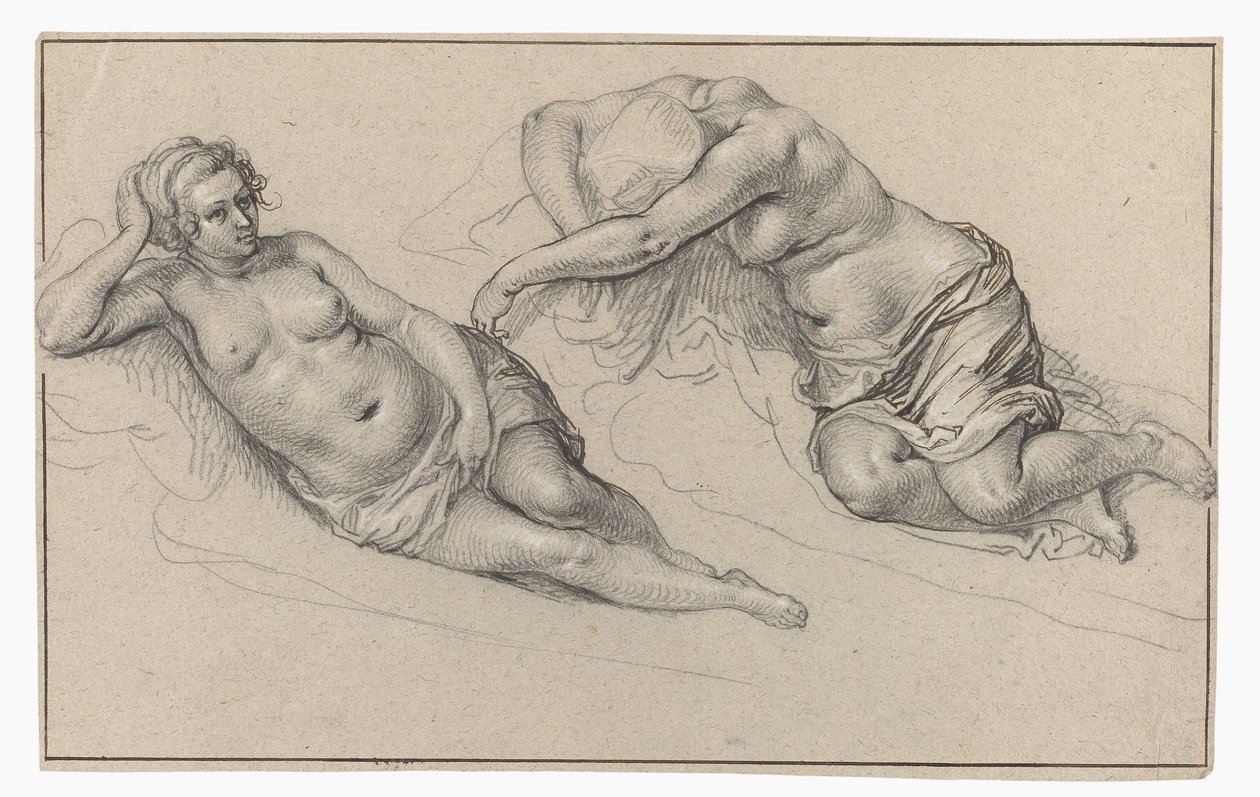 Dvě studie nahé ženy od Jacob de Gheyn (II)
