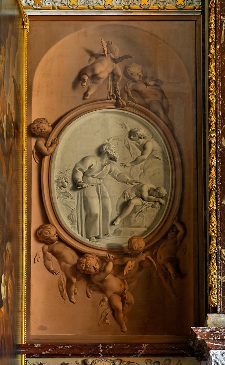 Abraham obětoval svého syna Izáka od Jacob de Wit