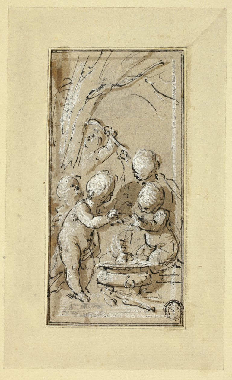 Alegorie zimy od Jacob de Wit