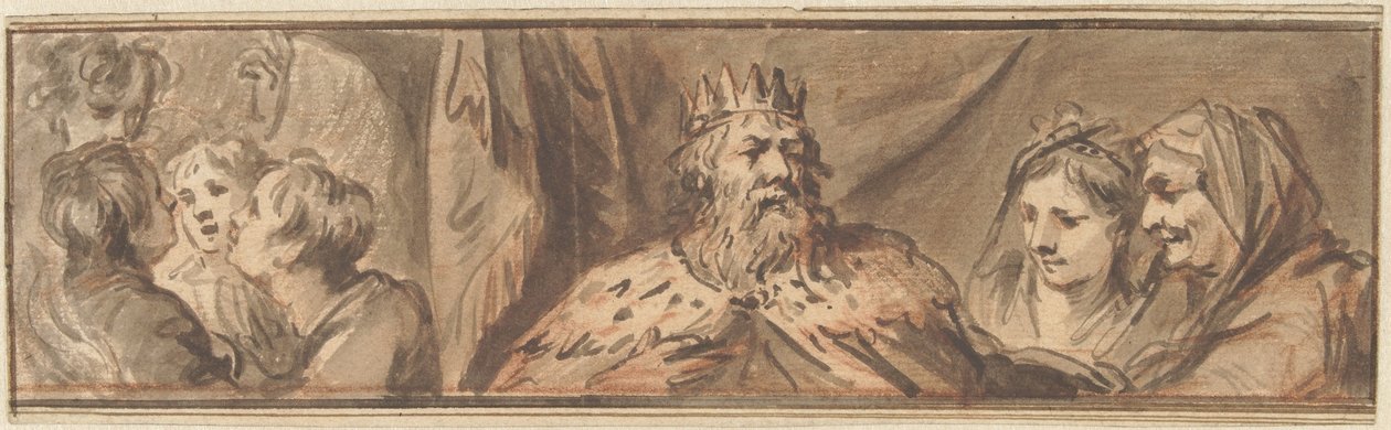 Postava krále a mladíci v peci od Jacob de Wit