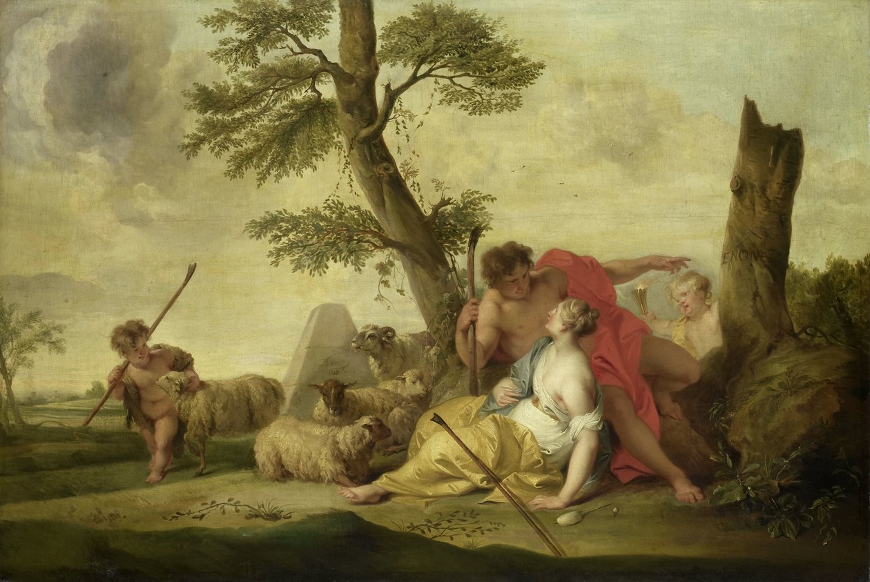 Paříž a Oenone od Jacob de Wit