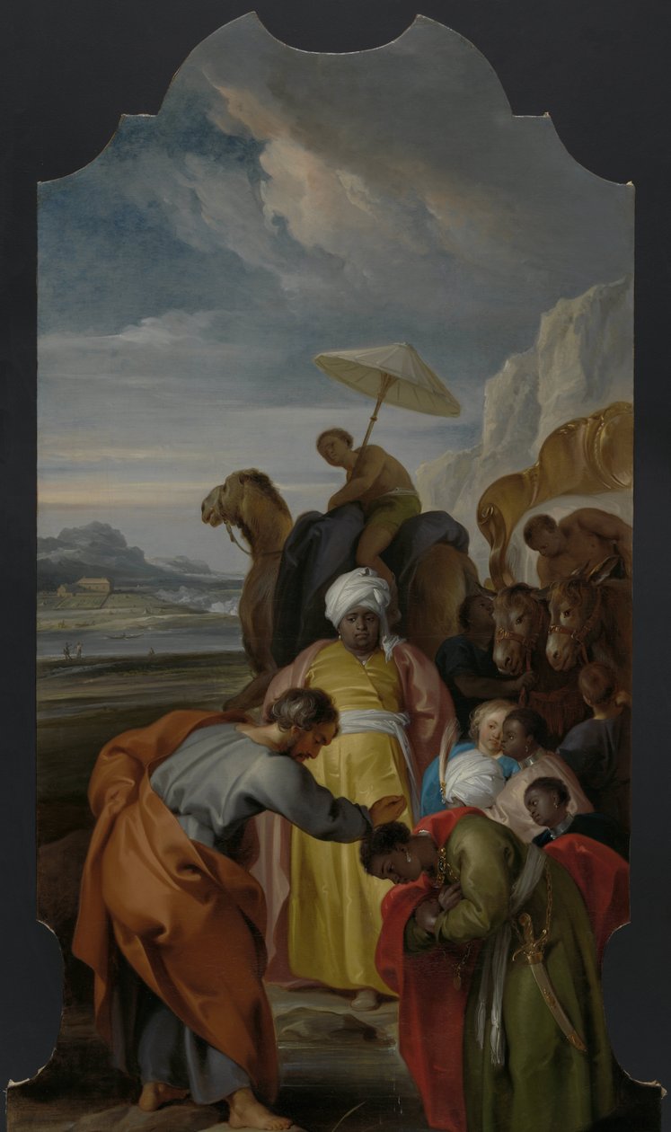 Svatý Filip pokřtil eunucha od Jacob de Wit