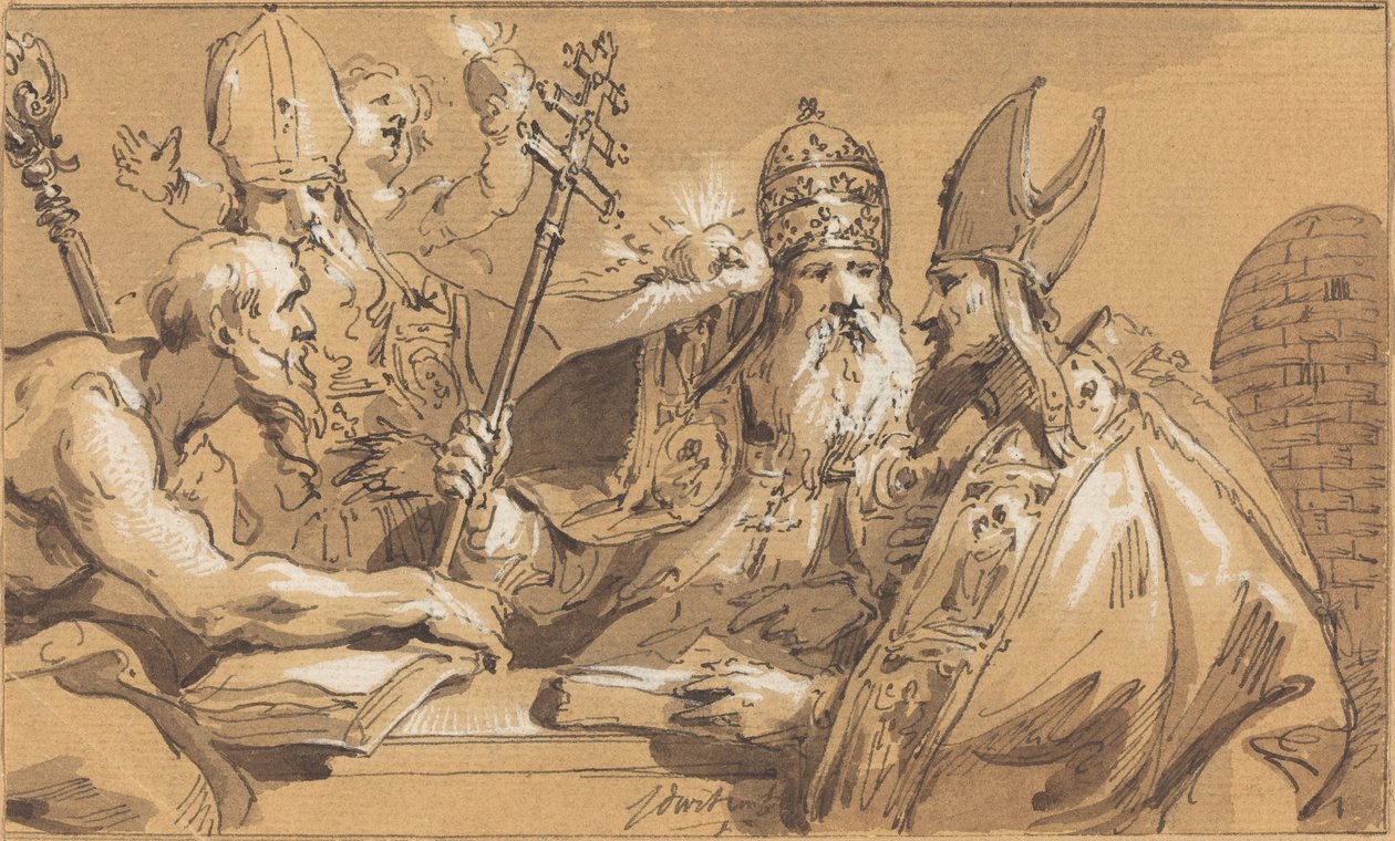 Čtyři otcové církve od Jacob de Wit