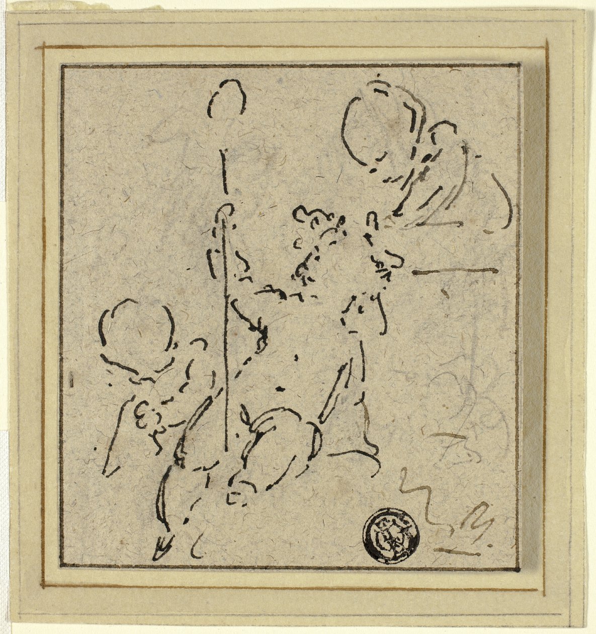 Tři Putti od Jacob de Wit