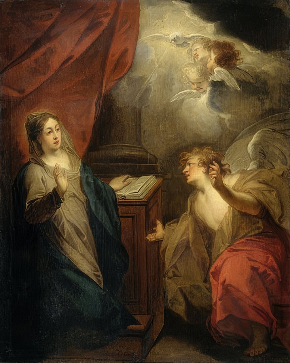Zvěstování Marii. 1723 od Jacob de Wit
