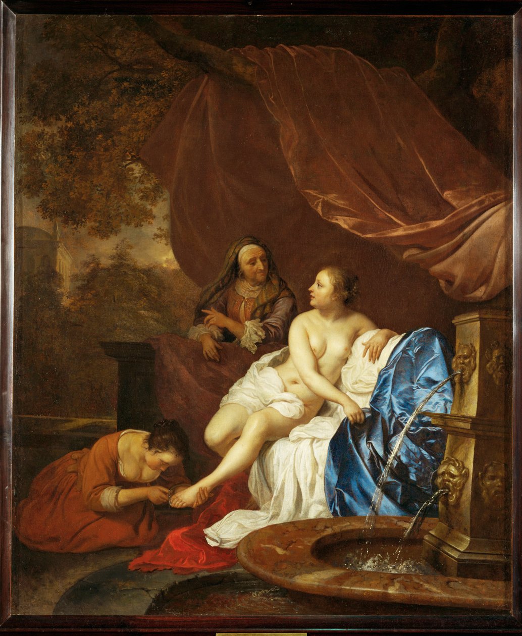 Bethsabe au bain - Bathseba ve vaně ... od Jacob or Jacques van Loo