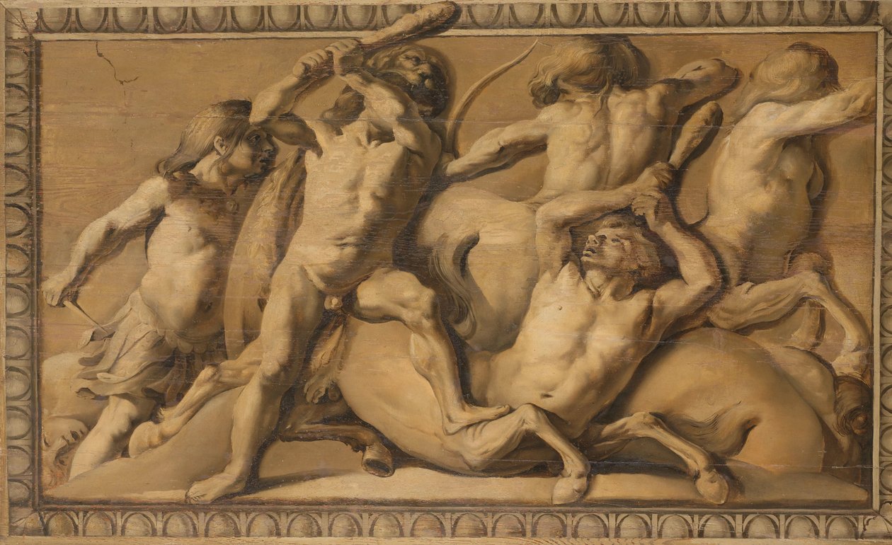 Hercules zabíjí kentaury (Jupiter poráží kentaury) od Jacob van Campen