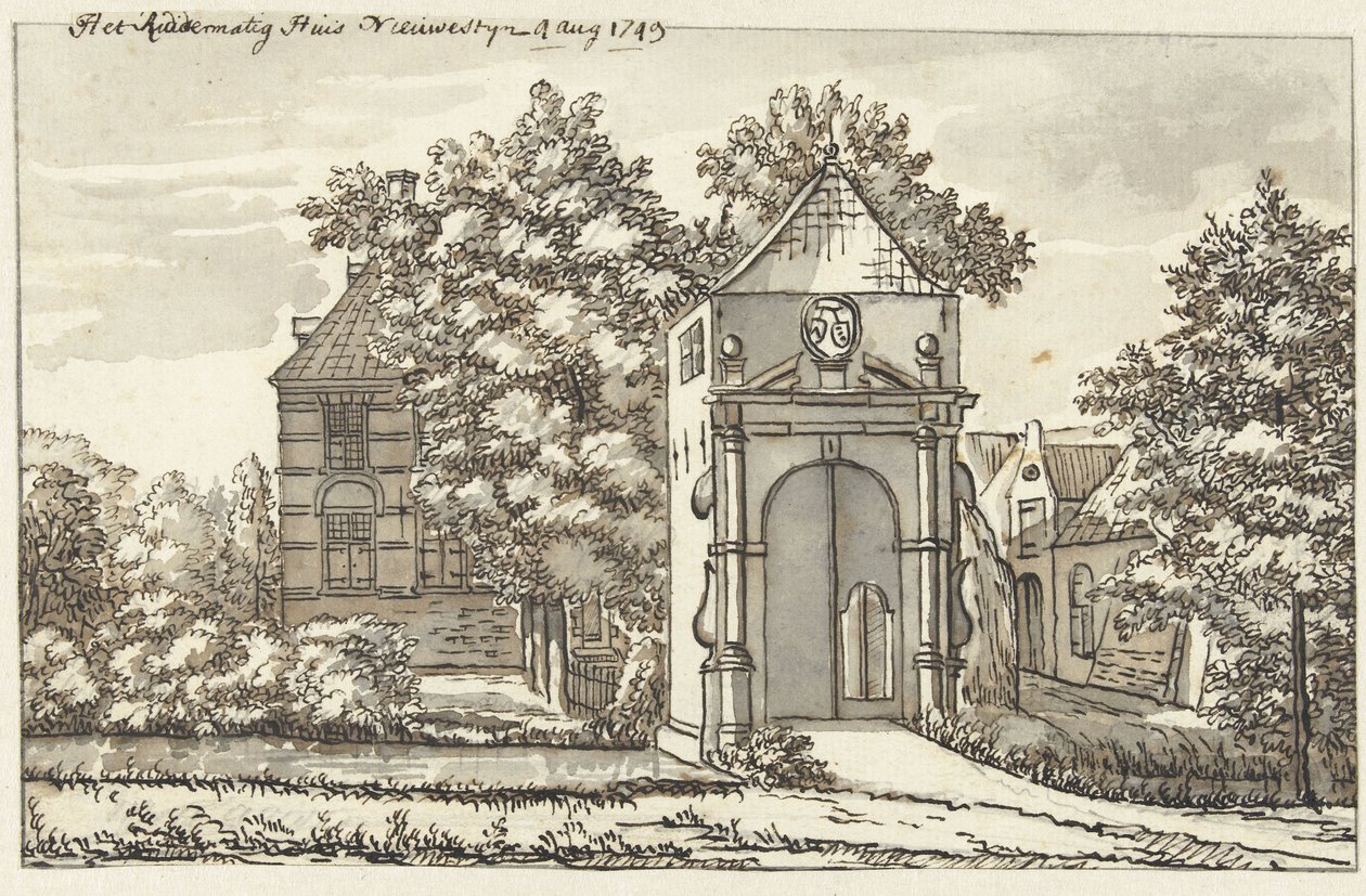 Rytířský dům Nieuwestijn (název na objektu) od Jacob van Liender