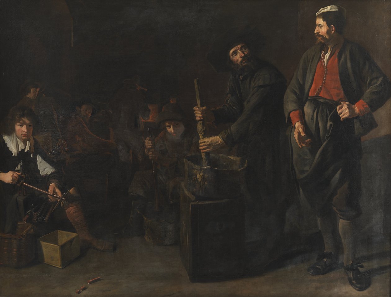 Továrna na sklo a korály od Jacob van Loo