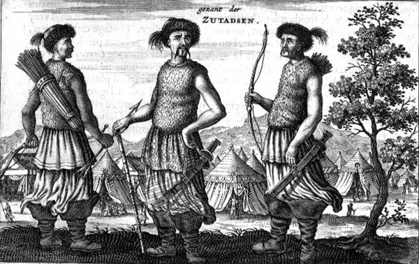 Válečníci z jihu, z účtu holandského velvyslanectví v Číně od Jacob van Meurs