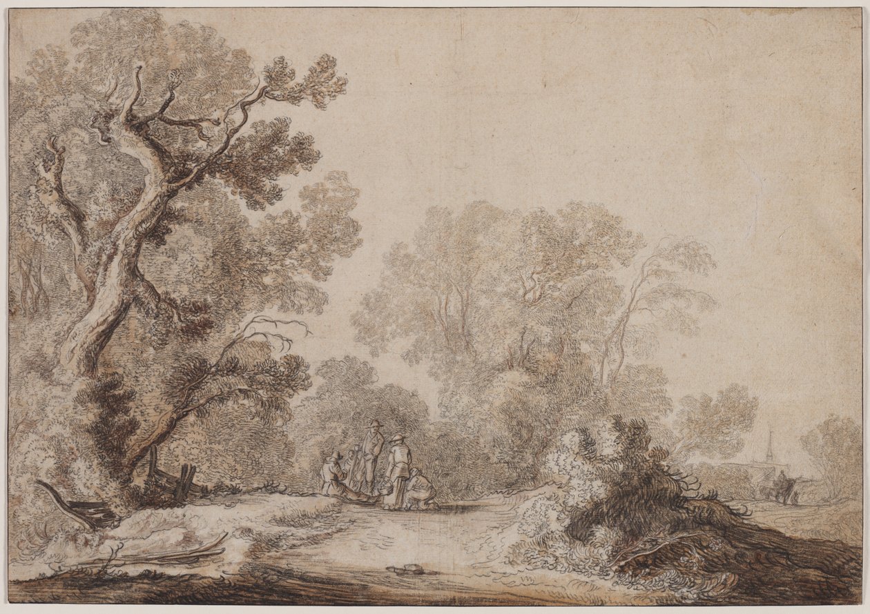 Rolníci na okraji lesa, c. 1630. od Jacob van Mosscher