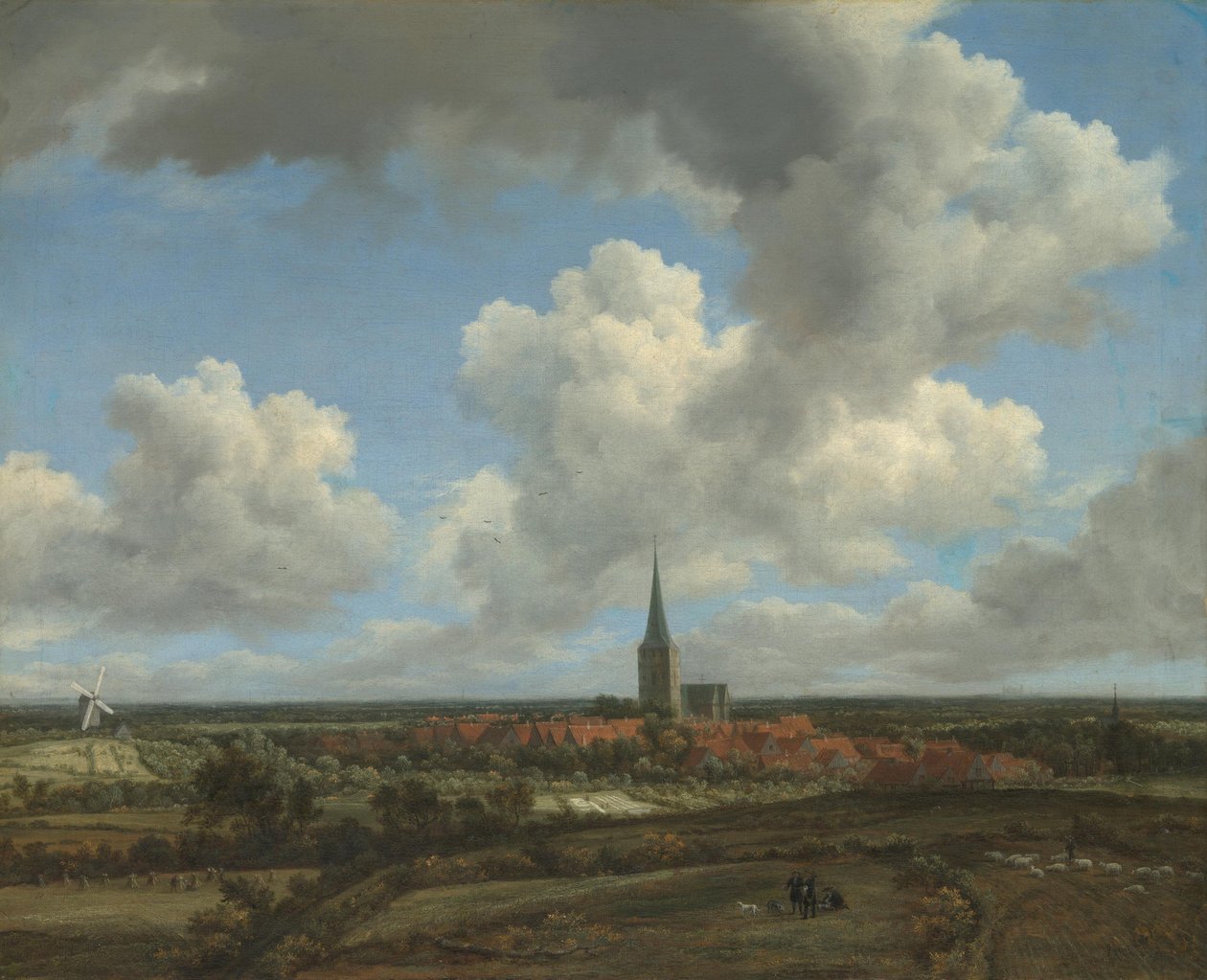 Rovinatá krajina s pohledem na Ootmarsum (Overijssel) od Jacob van Ruisdael