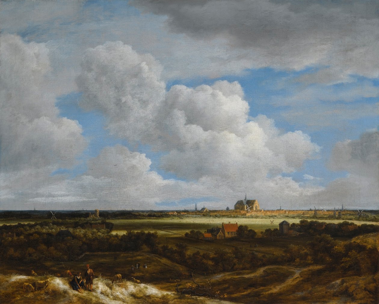 Německy: Blick auf Haarlem Pohled na Haarlem (Haerlempje) od Jacob van Ruisdael