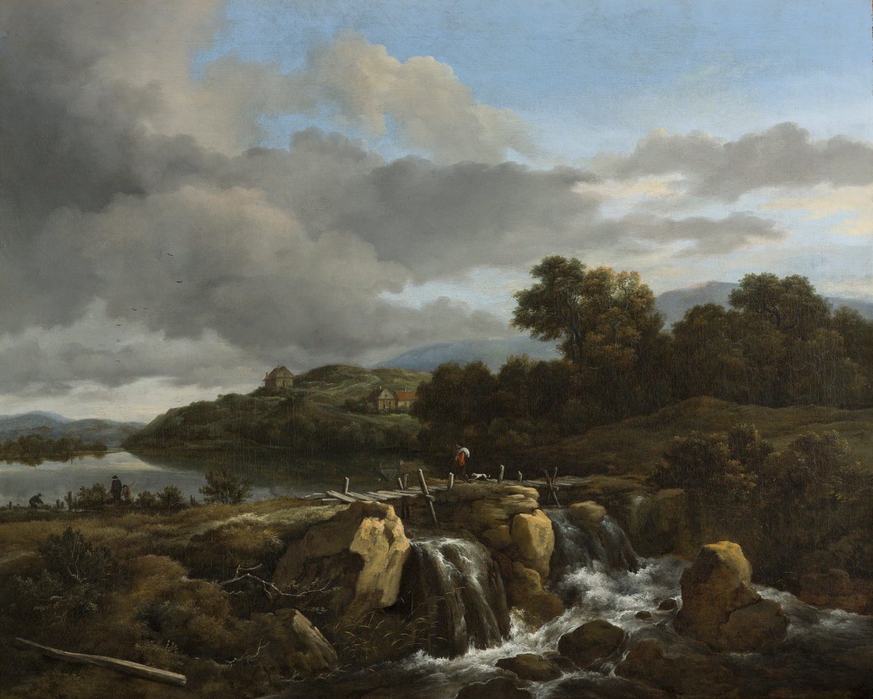 Krajina s vodopádem od Jacob van Ruisdael