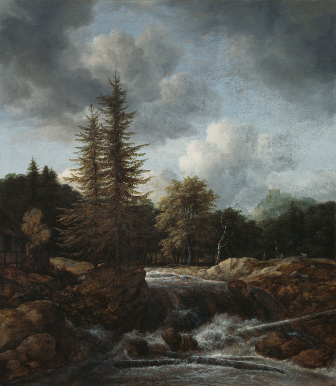 Krajina s vodopádem od Jacob van Ruisdael
