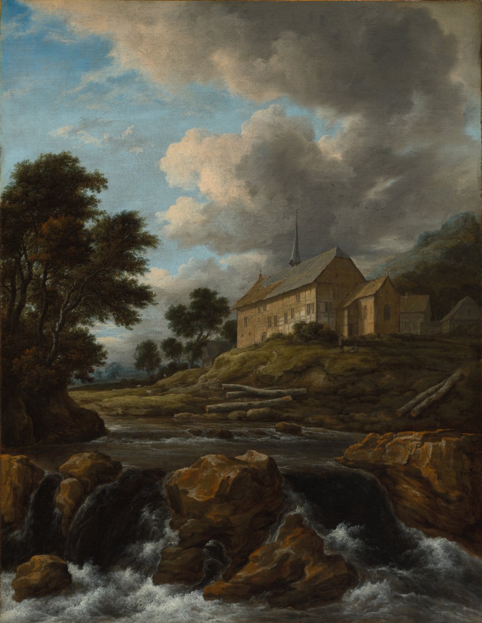 Krajina s kostelem u Torrentu od Jacob van Ruisdael