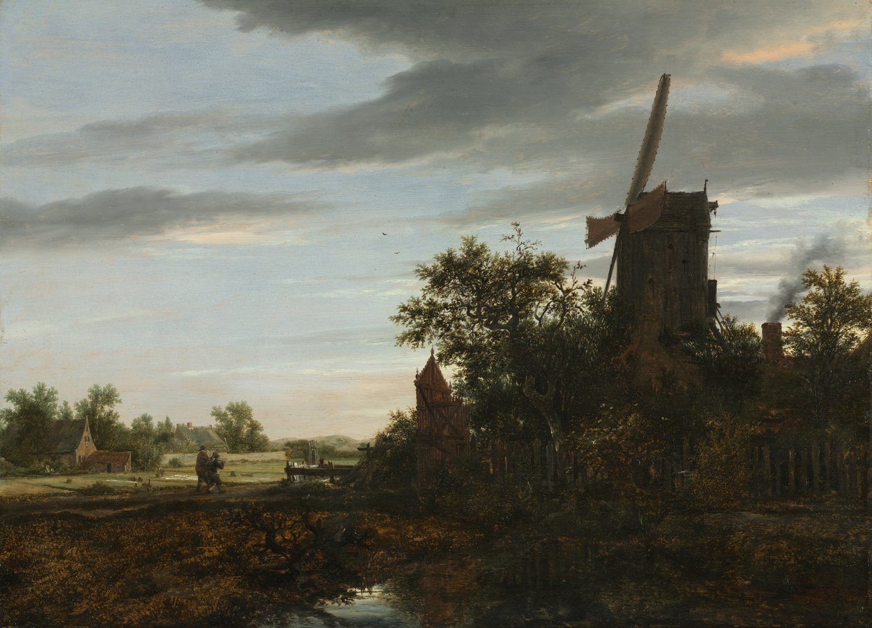 Krajina s větrným mlýnem, 1646. od Jacob van Ruisdael