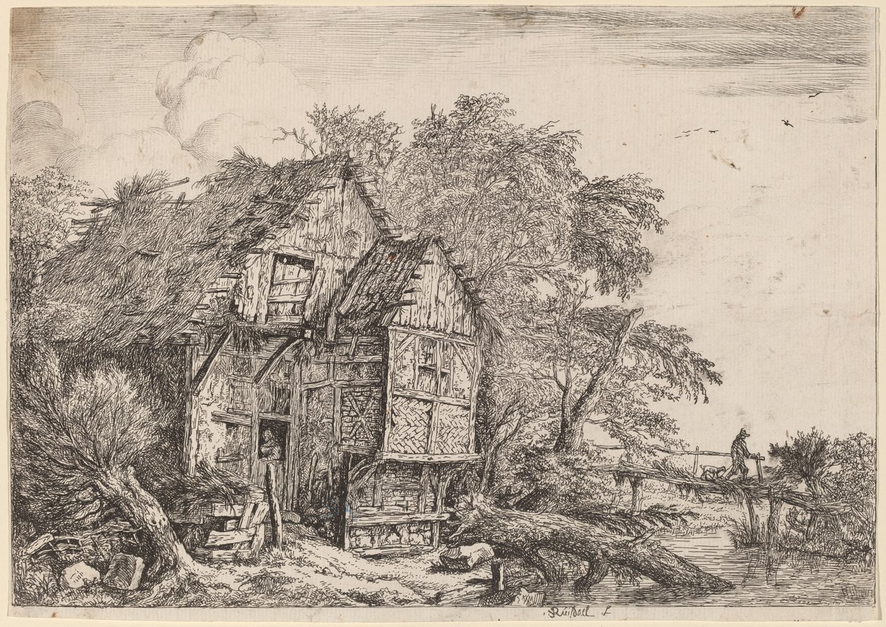 Malý most od Jacob van Ruisdael