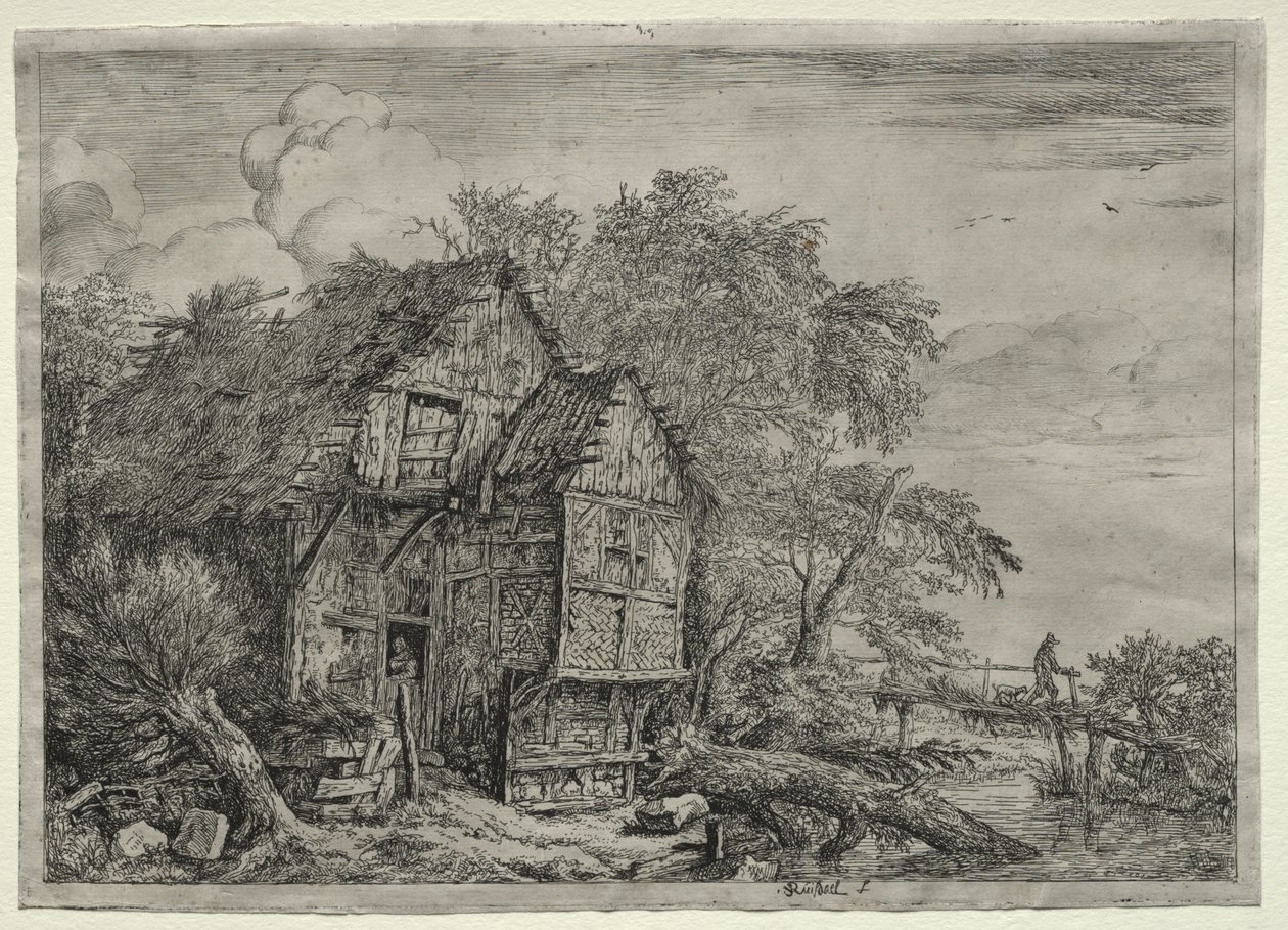 Malý most od Jacob van Ruisdael