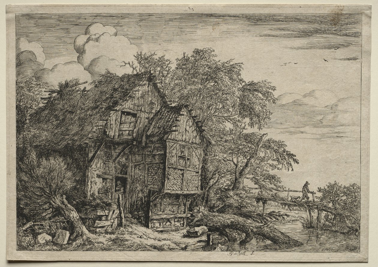 Malý most od Jacob van Ruisdael