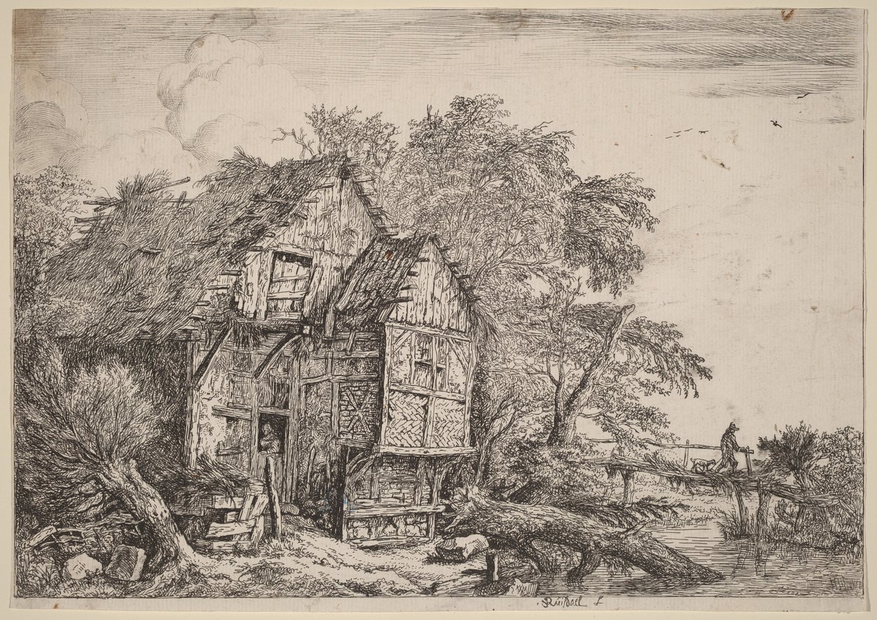 Malý most od Jacob van Ruisdael