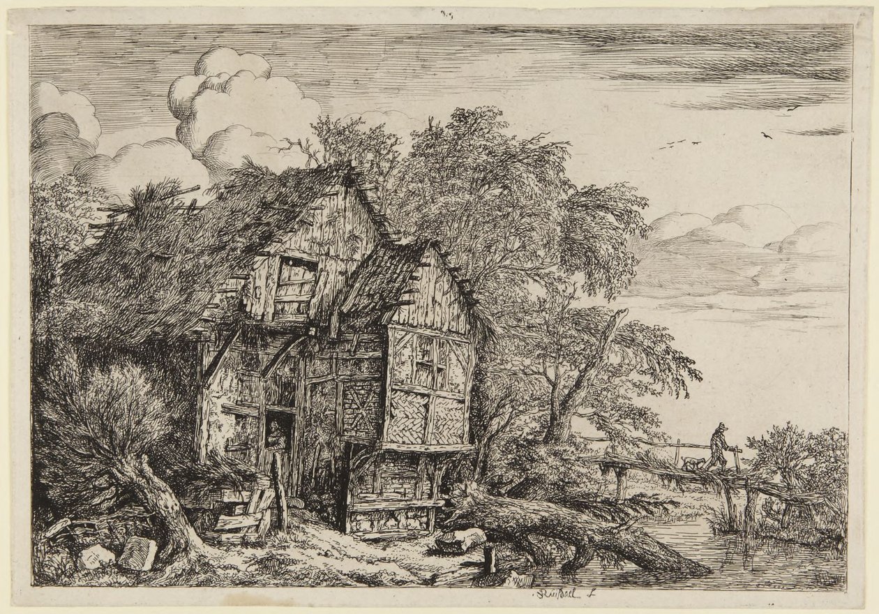 Malý most od Jacob van Ruisdael