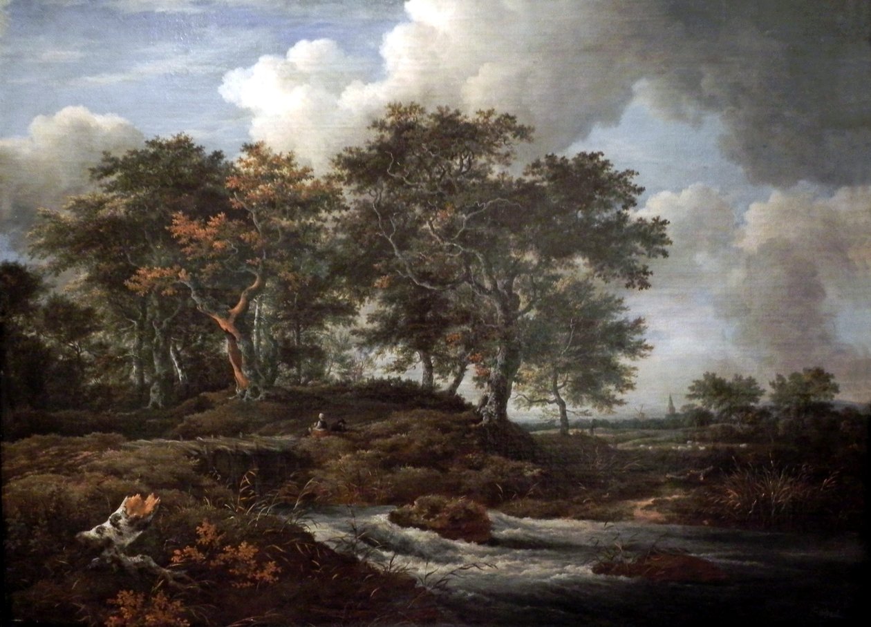 Bystřina s duby od Jacob van Ruisdael