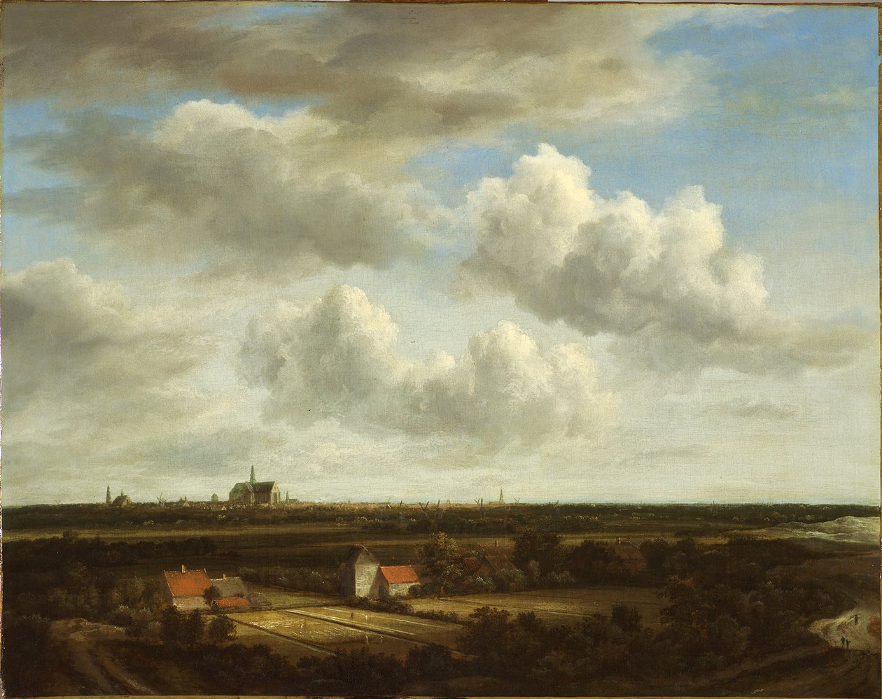 Pohled na bělicí pole u Haarlemu od Jacob van Ruisdael