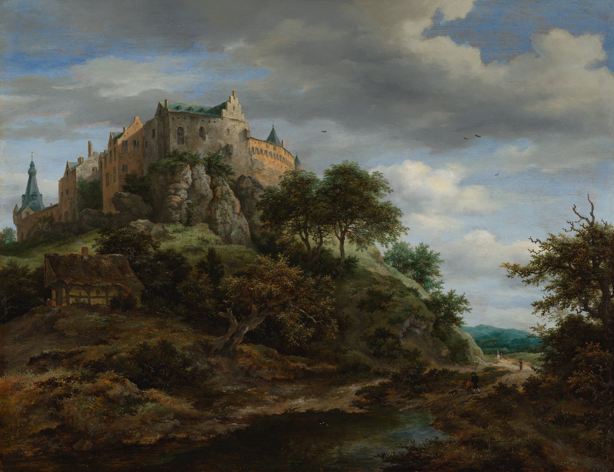 Pohled na hrad Bentheim od Jacob van Ruisdael