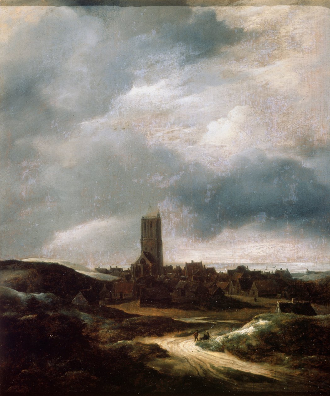 Pohled na Egmond-aan-Zee, c1655 od Jacob van Ruisdael