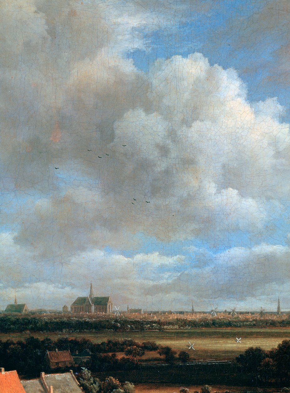 Pohled na Haarlem, detail, c1670 od Jacob van Ruisdael