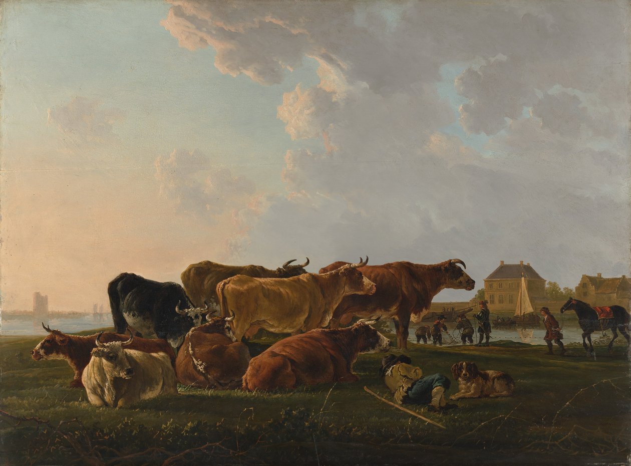 Krajina s dobytkem, pravděpodobně ca. 1800. od Jacob van Strij