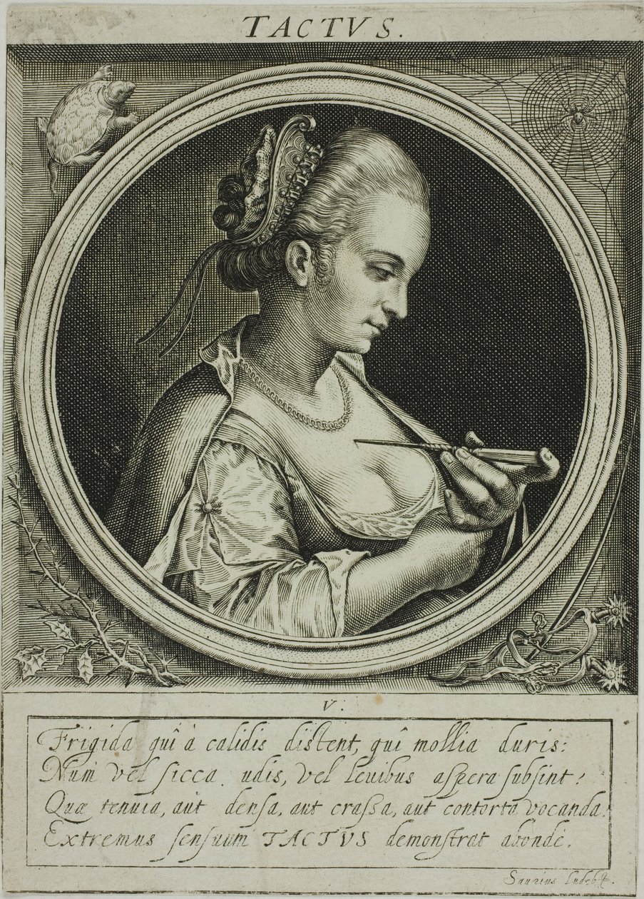 Pocit, pátý talíř z knihy Pět smyslů od Jacob van der Heyden