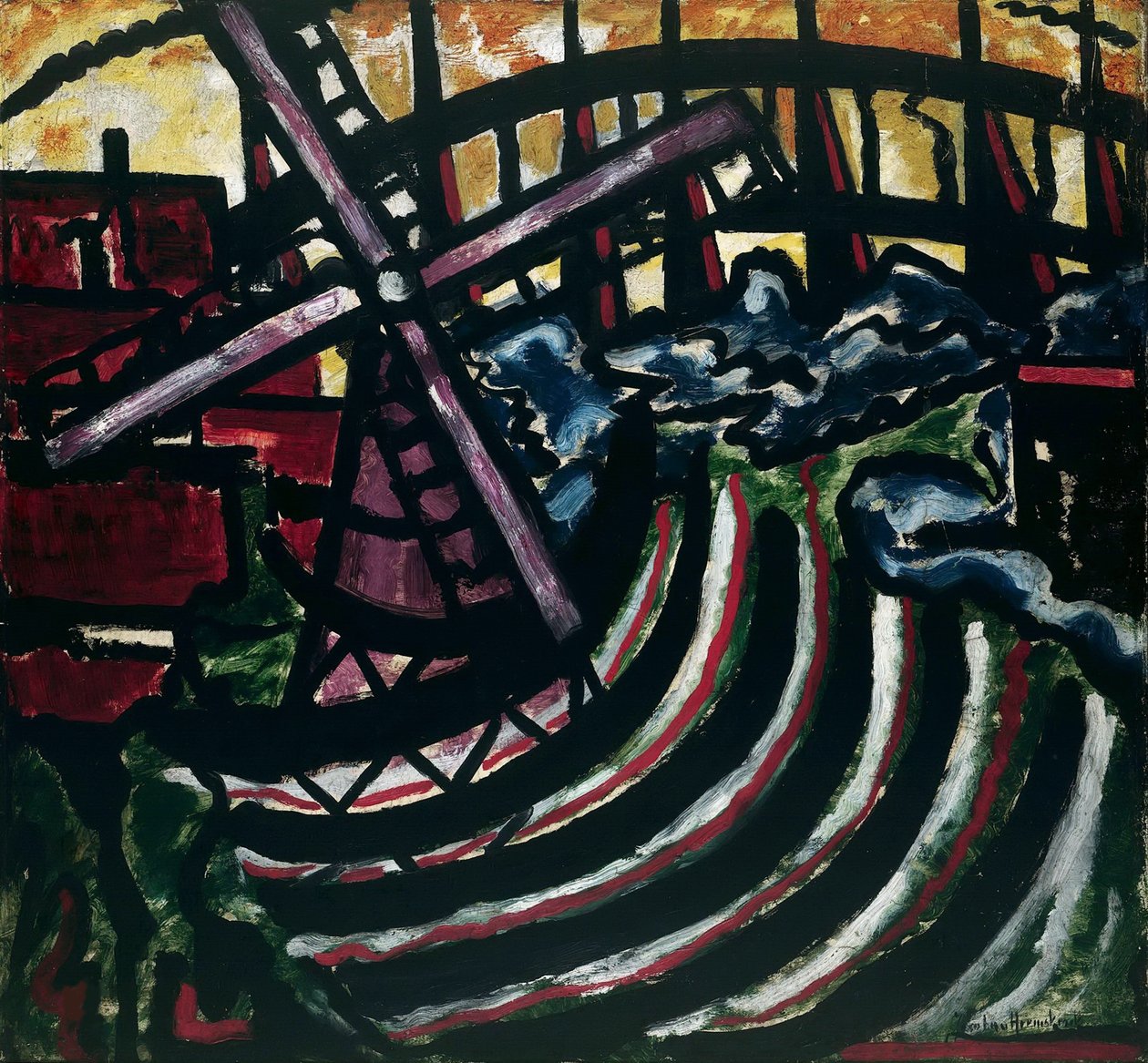 Holandský mlýn, 1916. od Jacoba Berendina van Heemskerck van Beest