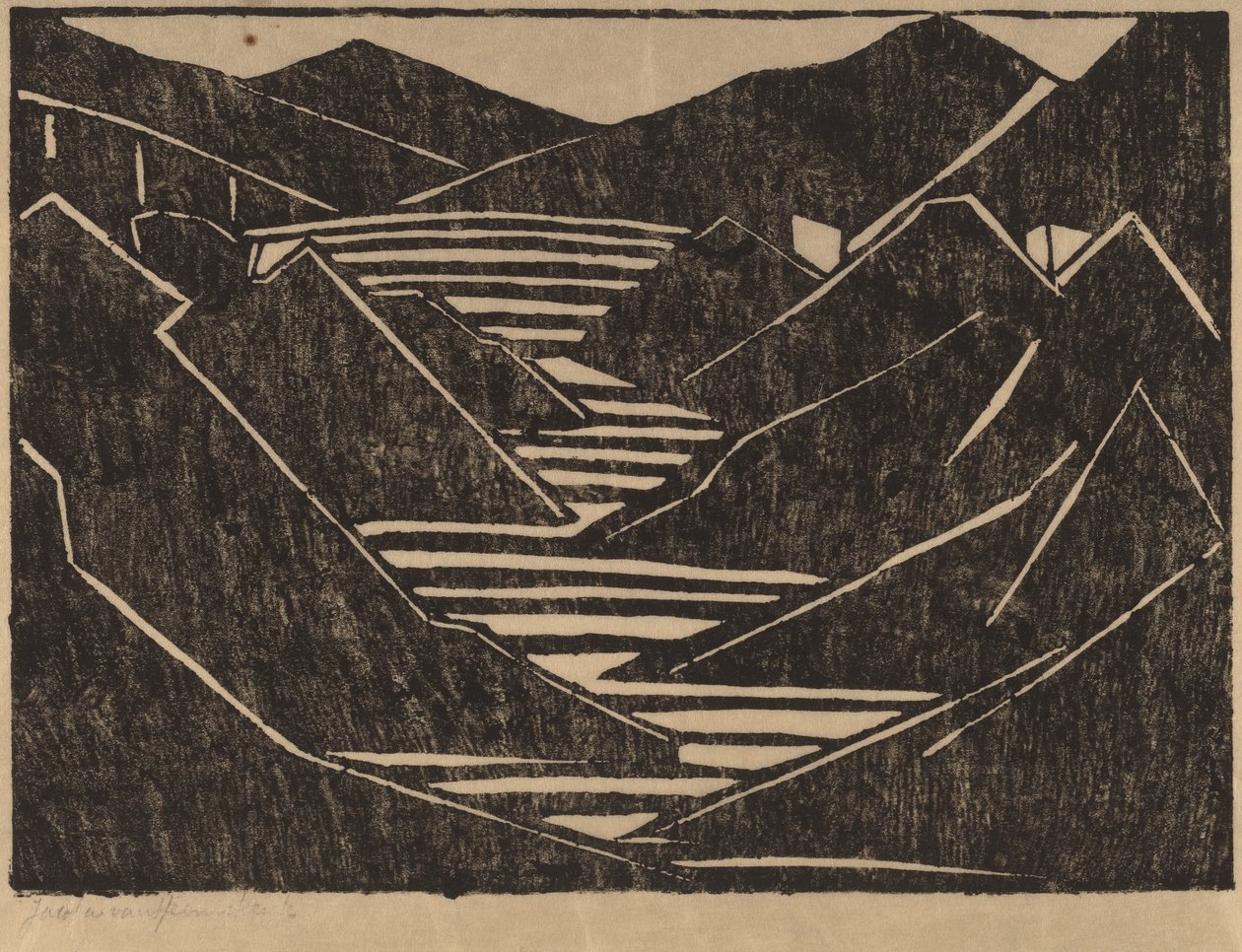 Fjord od Jacoba van Heemskerck van Beest
