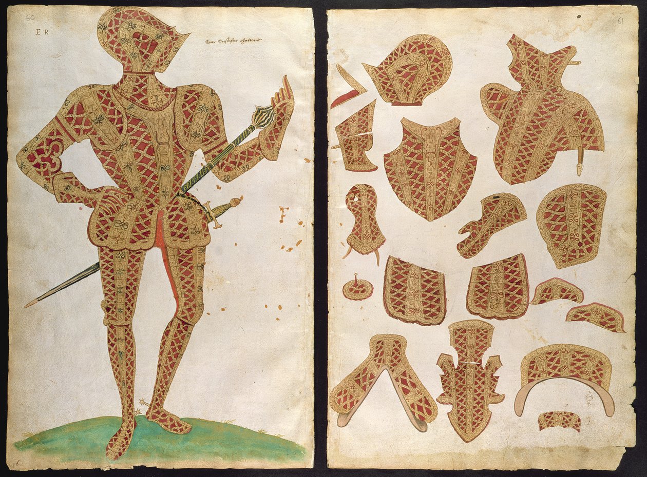 Oblek brnění pro sira Christophera Hattona, 1589 od Jacobe Halder